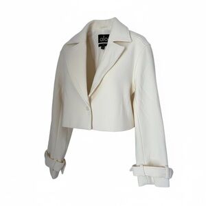 ALO Yoga Wool Cropped Women's Cream Metro Trench - Extra Small